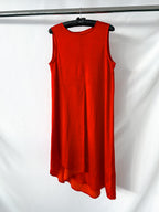 MM6 Maison Margiela Red Asymmetric Tank Dress