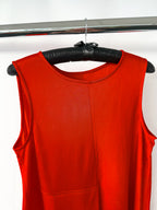 MM6 Maison Margiela Red Asymmetric Tank Dress