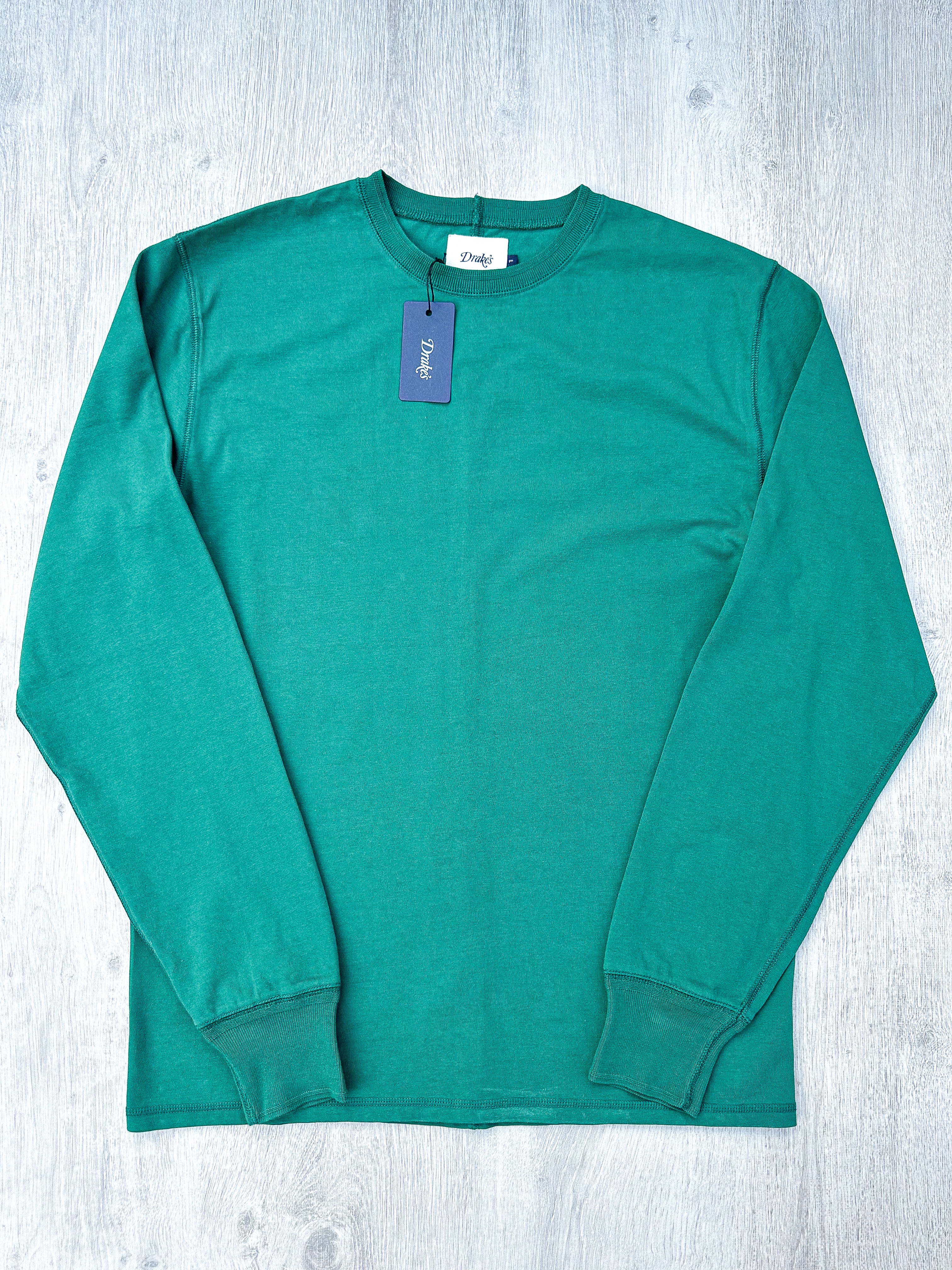 Drake's Green Long Sleeve Hiking Tee Shirt - House Of Huntington