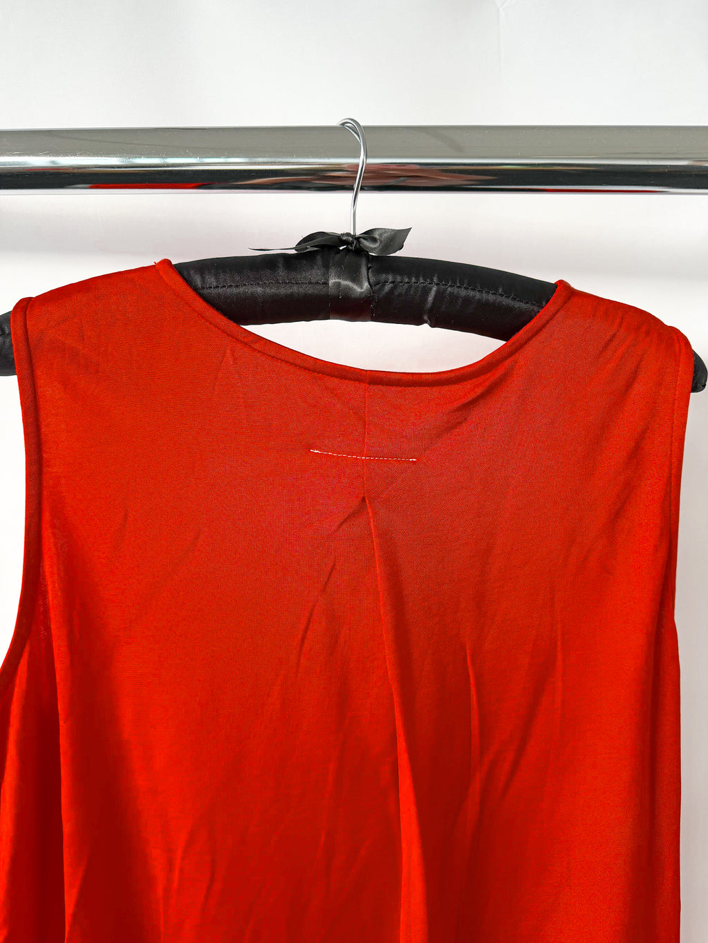 MM6 Maison Margiela Red Asymmetric Tank Dress