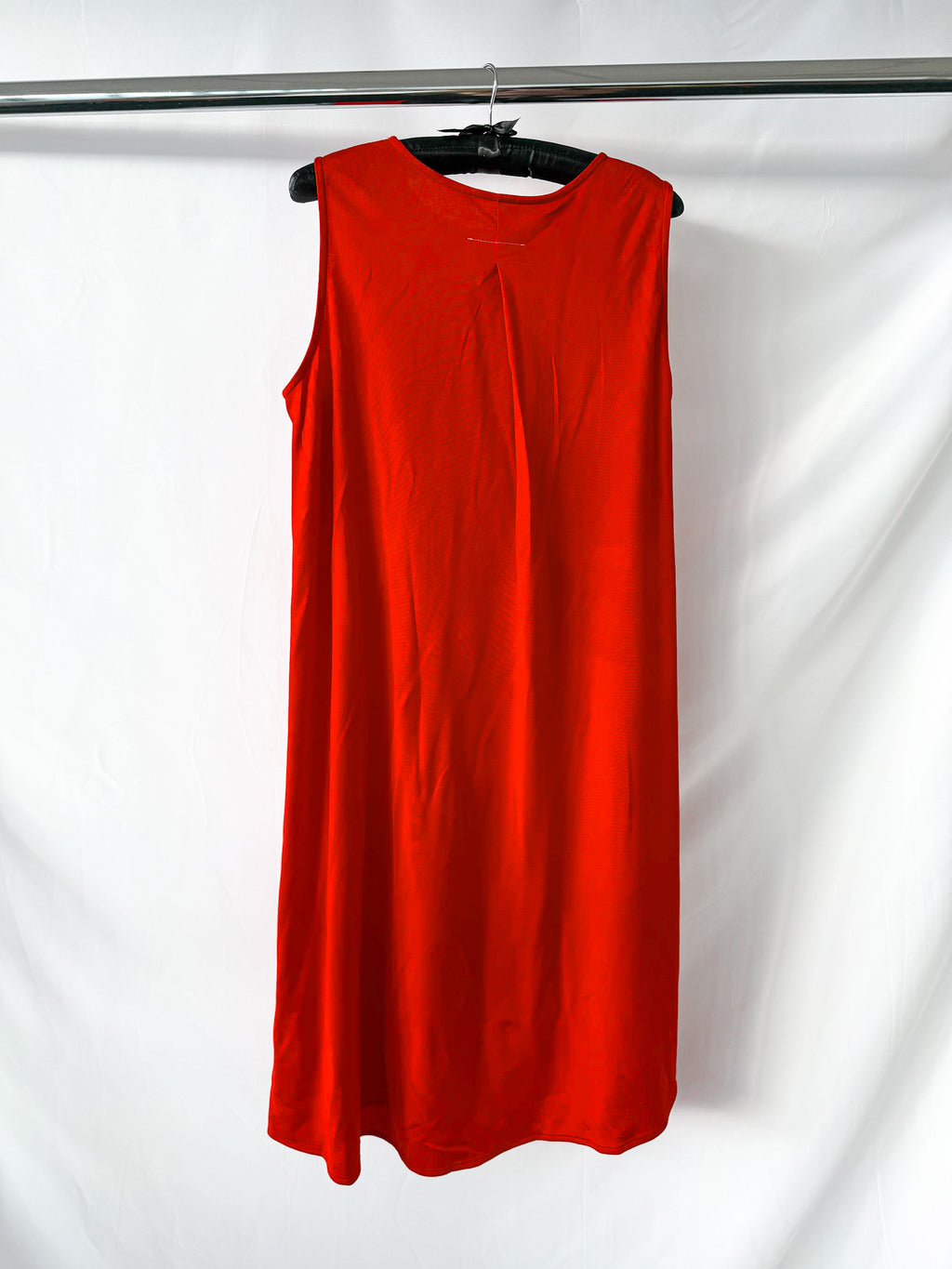 MM6 Maison Margiela Red Asymmetric Tank Dress