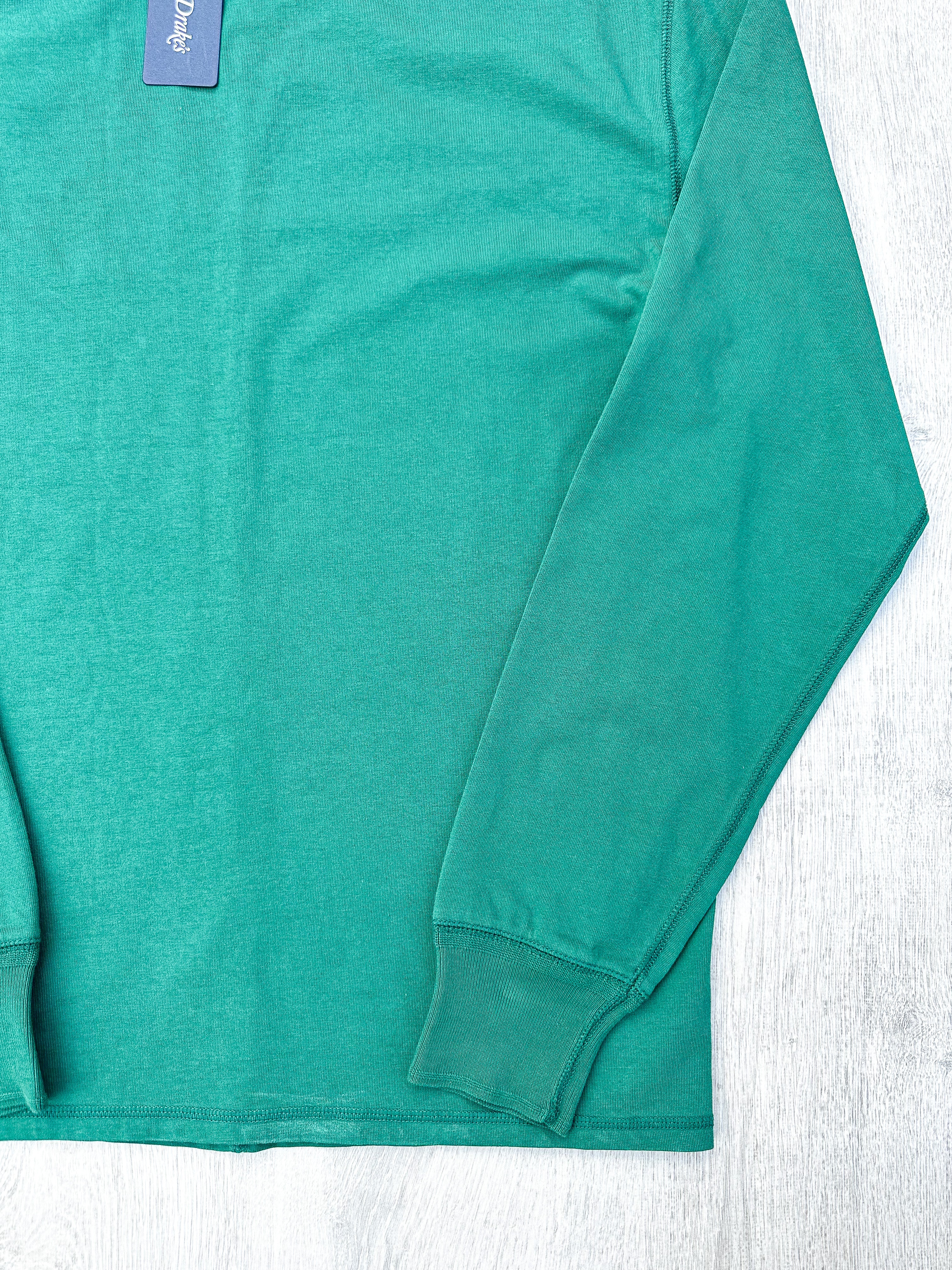 Drake's Green Long Sleeve Hiking Tee Shirt - House Of Huntington