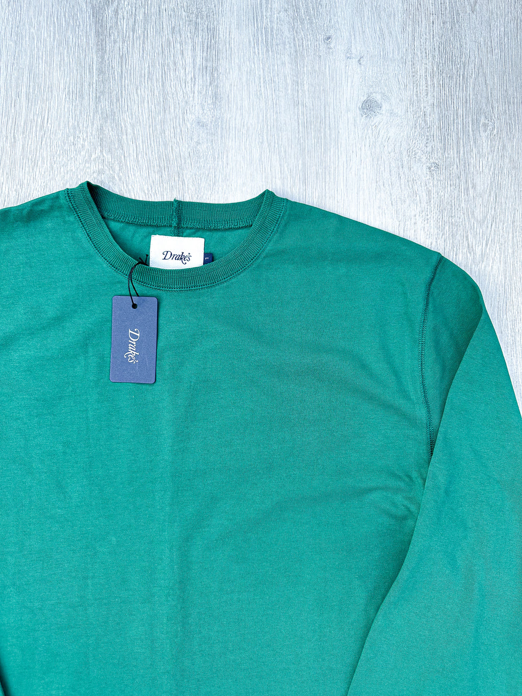 Drake's Green Long Sleeve Hiking Tee Shirt - House Of Huntington