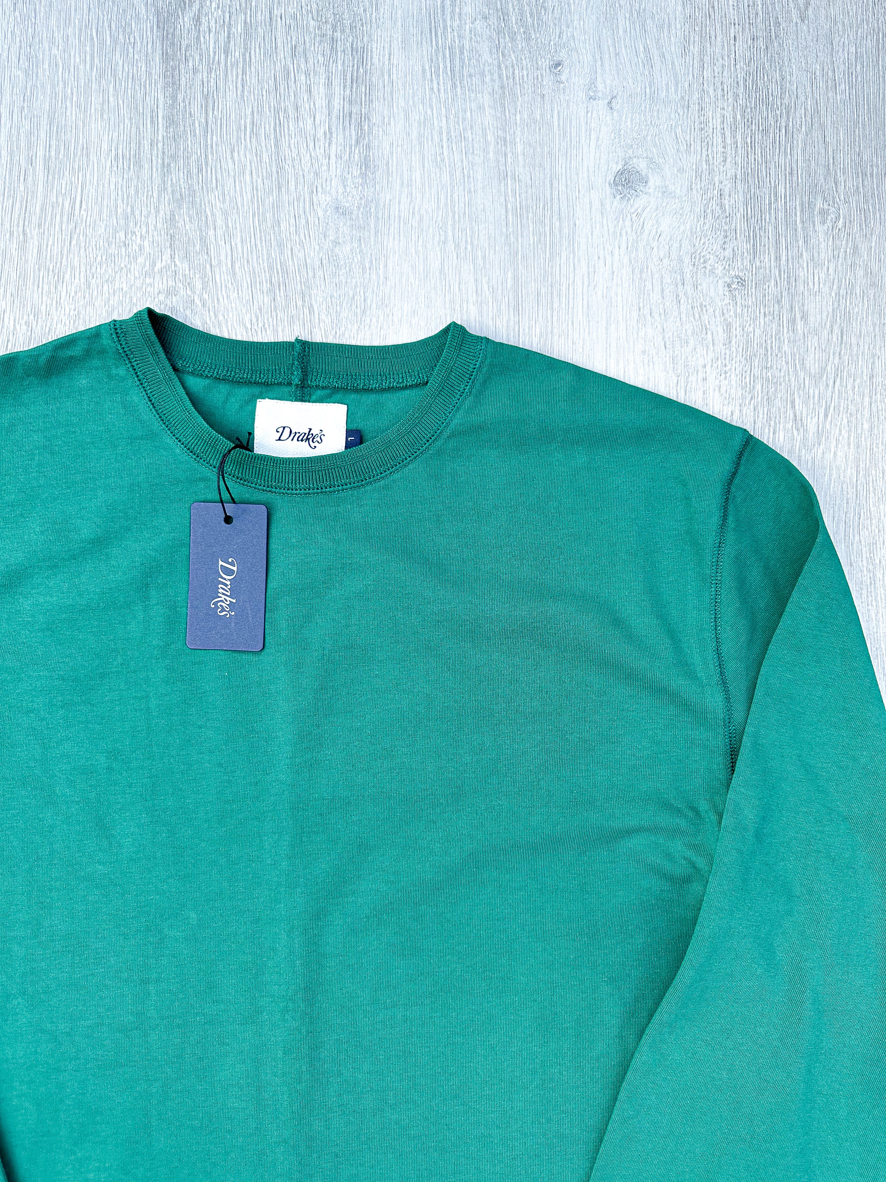 Drake's Green Long Sleeve Hiking Tee Shirt - House Of Huntington