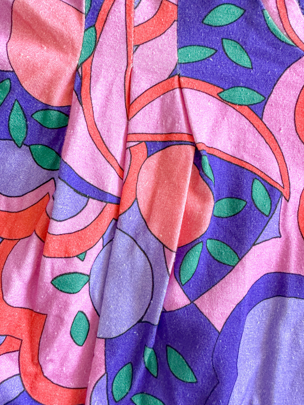 Isabel Marant Zinalia Pink Graphic Abstract Print Cotton Crop Top