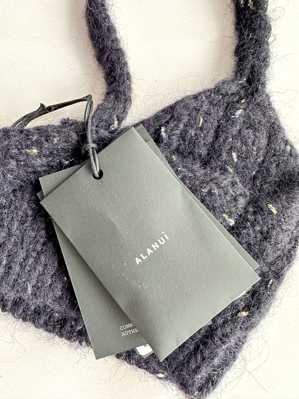 Alanui Midnight Blue Knit The Astral Bra Crop Top