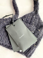 Alanui Midnight Blue Knit The Astral Bra Crop Top