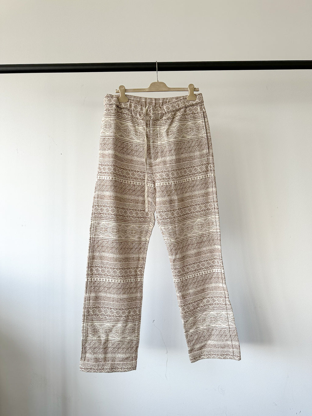 Snow Peak Cotton & Silk Jacquard Trousers - House Of Huntington