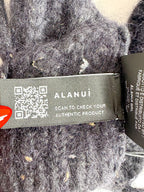 Alanui Midnight Blue Knit The Astral Bra Crop Top