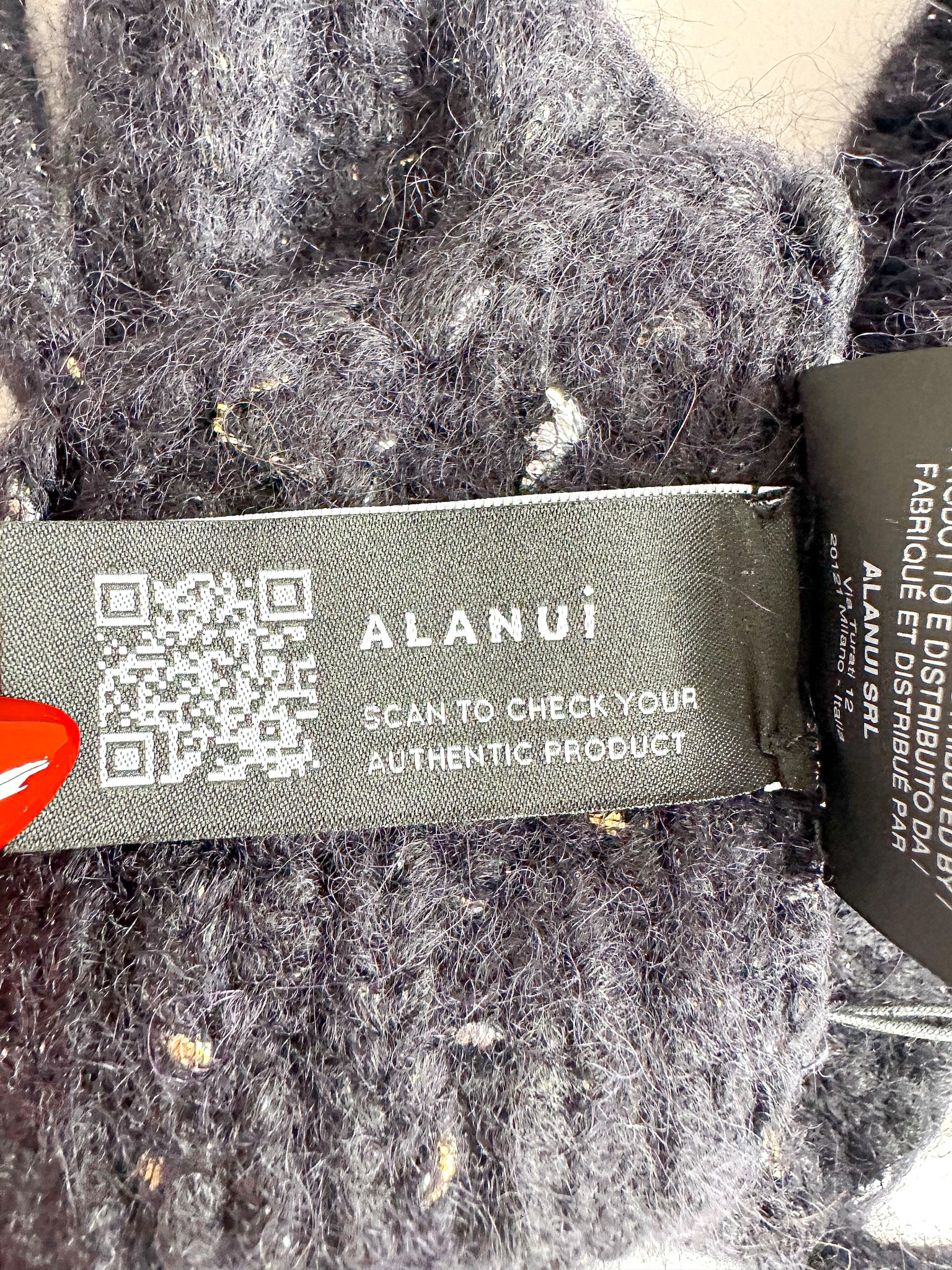 Alanui Midnight Blue Knit The Astral Bra Crop Top