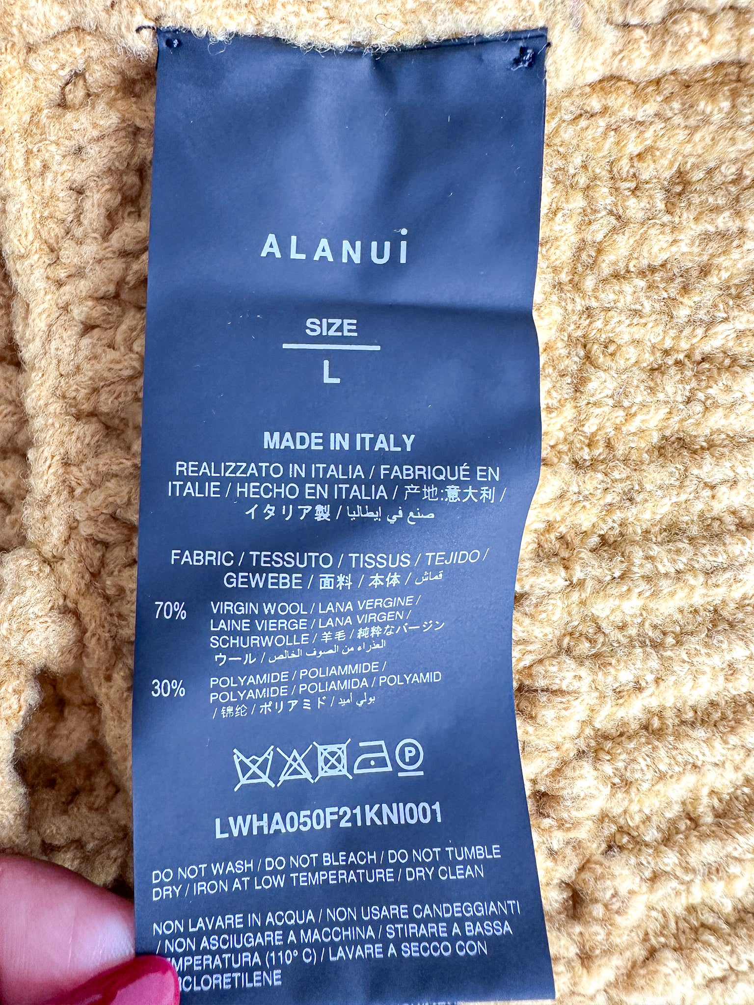 Alanui Pucon Ribbed Wool-Blend Golden Yellow Bralette Top