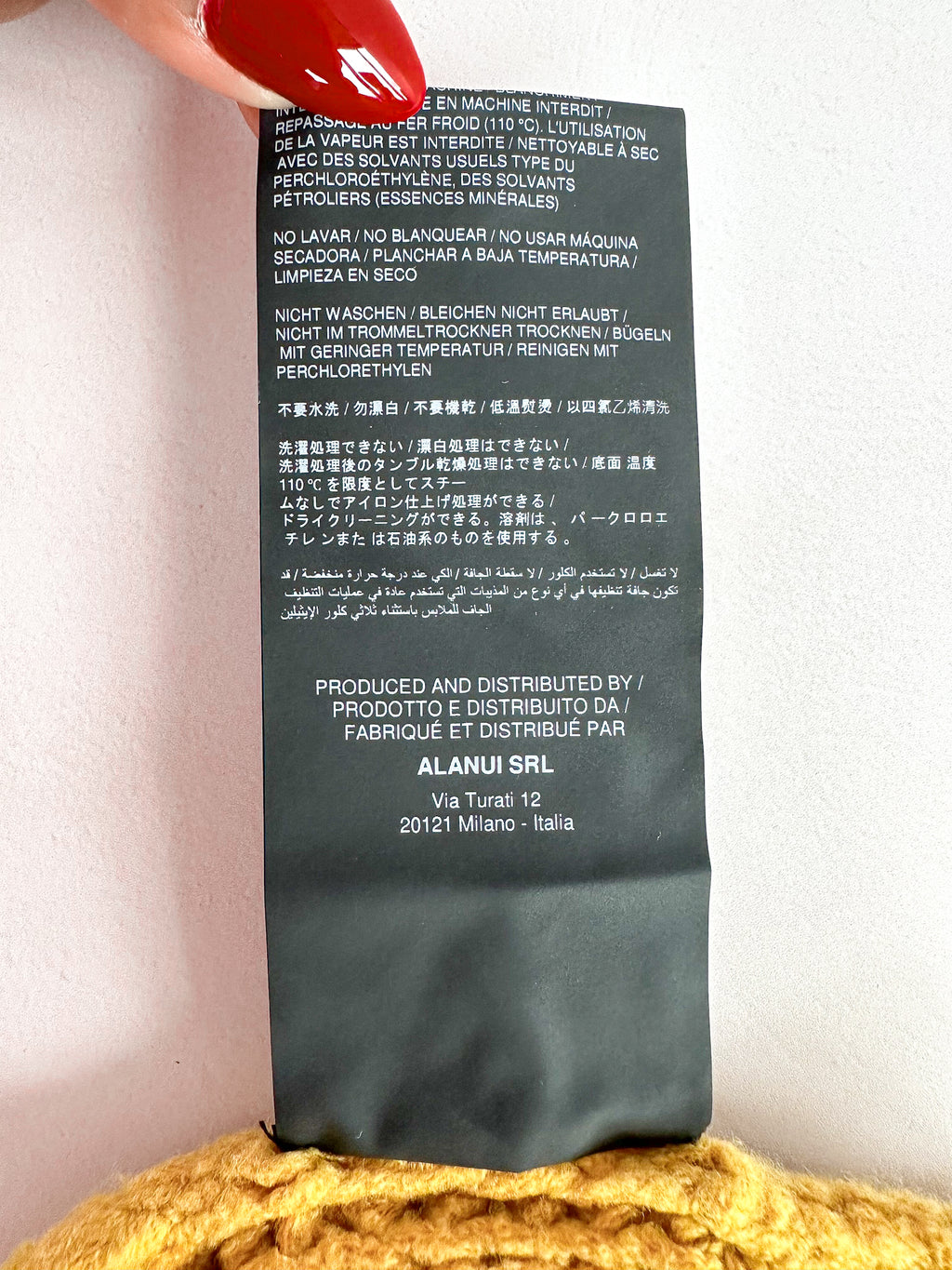 Alanui Pucon Ribbed Wool-Blend Golden Yellow Bralette Top