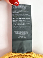 Alanui Pucon Ribbed Wool-Blend Golden Yellow Bralette Top