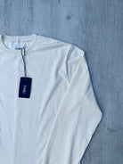Drake's Ecru Long Sleeve Hiking Tee Shirt - House Of Huntington