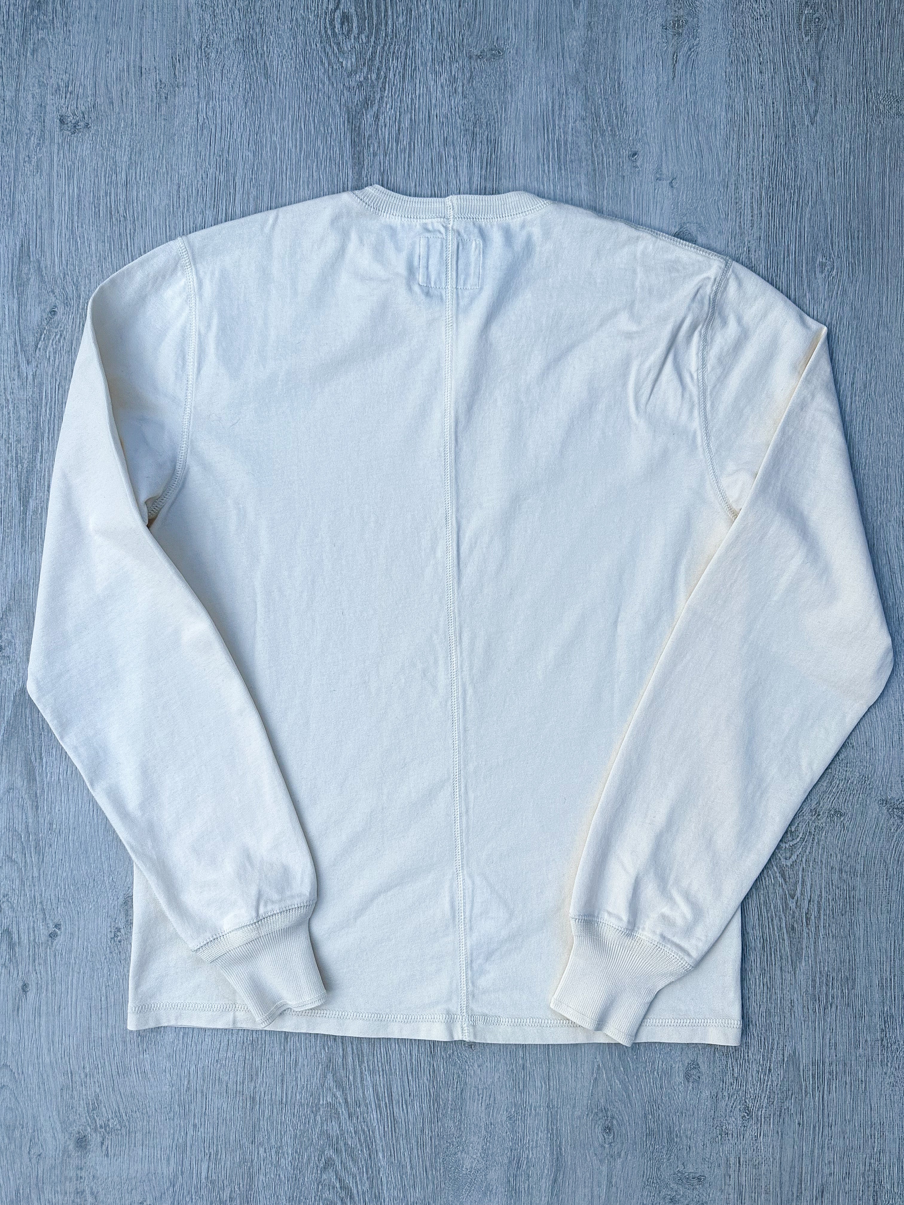 Drake's Ecru Long Sleeve Hiking Tee Shirt - House Of Huntington