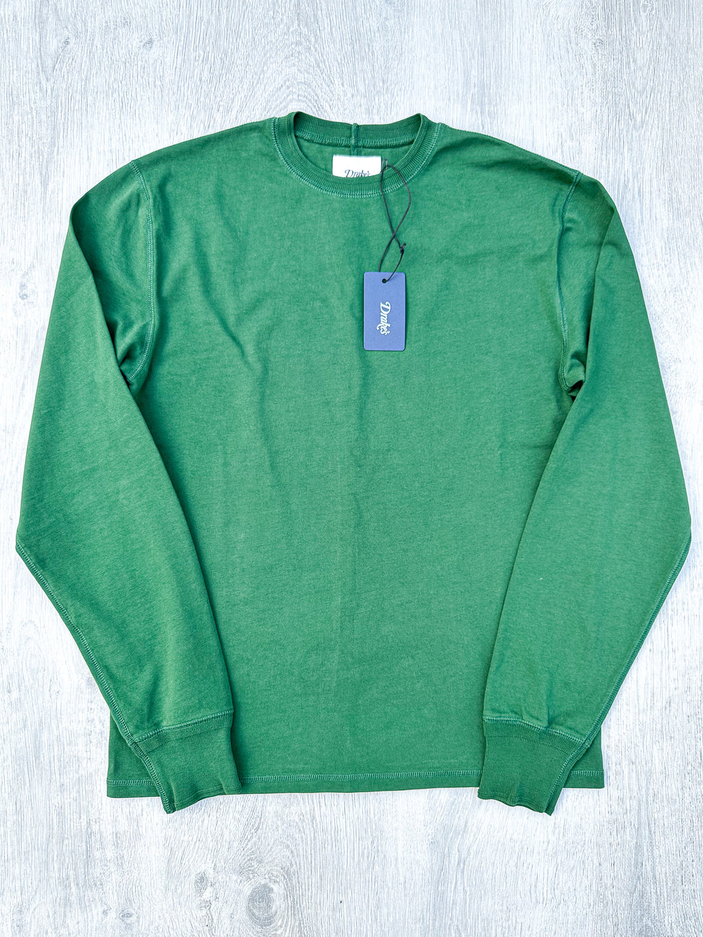 Drake's Dark Green Long Sleeve Hiking Tee Shirt - House Of Huntington