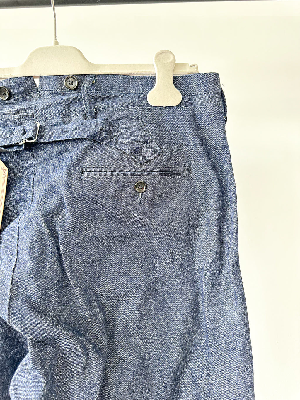 Adjustable Costume Japan Indigo Japanese Denim Fabric Trousers - House Of Huntington