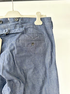 Adjustable Costume Japan Indigo Japanese Denim Fabric Trousers - House Of Huntington