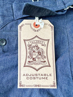 Adjustable Costume Japan Indigo Japanese Denim Fabric Trousers - House Of Huntington