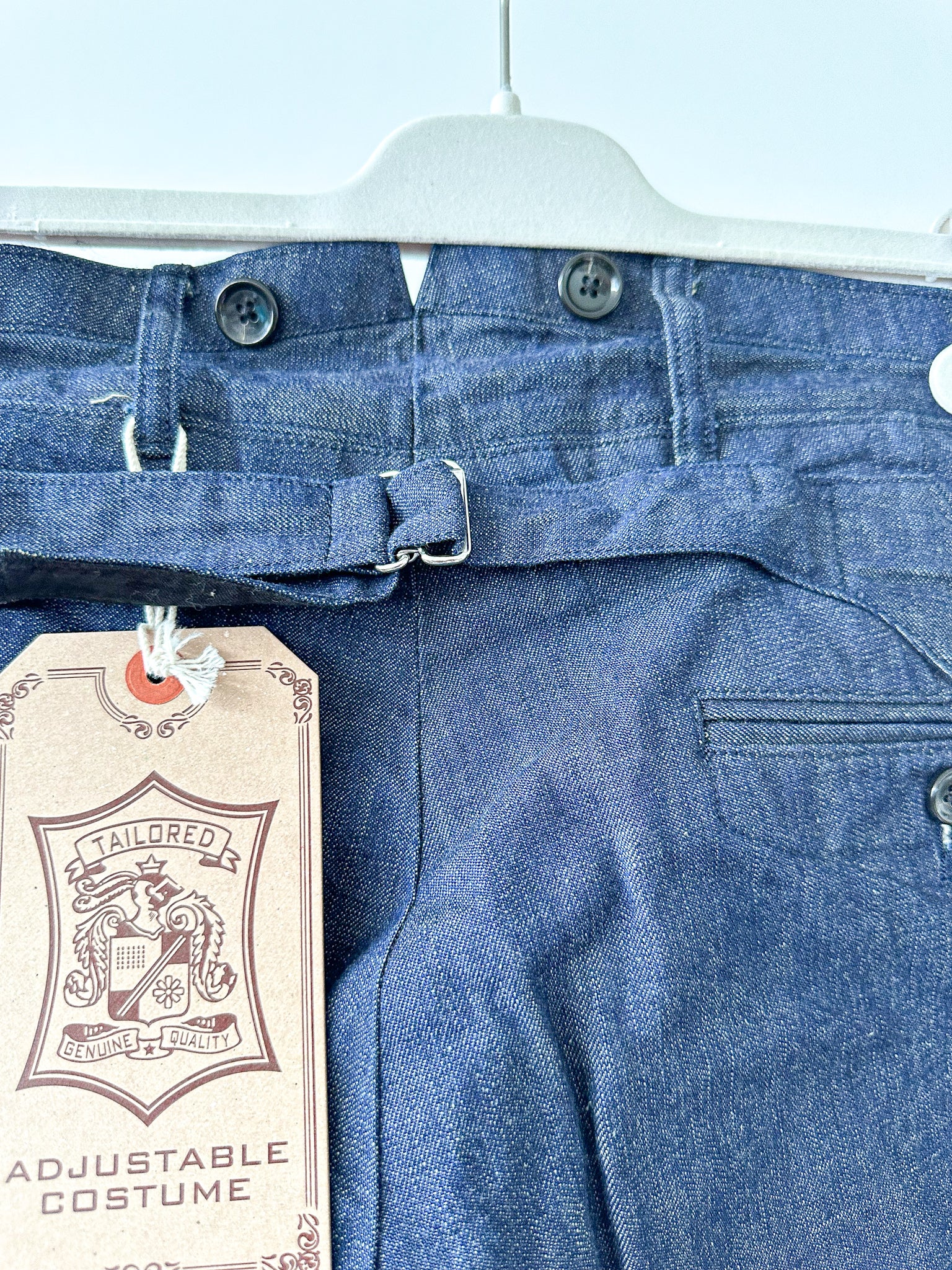 Adjustable Costume Japan Indigo Japanese Denim Fabric Trousers - House Of Huntington