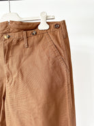 Adjustable Costume Japan Cotton Canvas Brown Trousers - House Of Huntington