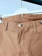 Adjustable Costume Japan Cotton Canvas Brown Trousers - House Of Huntington