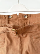 Adjustable Costume Japan Cotton Canvas Brown Trousers - House Of Huntington