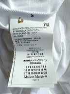 Maison Margiela 1 White Long Sleeve Cold Shoulder Neon Detail Top