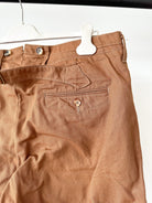 Adjustable Costume Japan Cotton Canvas Brown Trousers - House Of Huntington