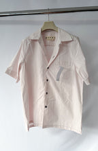 Marni Mens Pink Cotton Poplin Button-Up Short Sleeve Collared Shirt