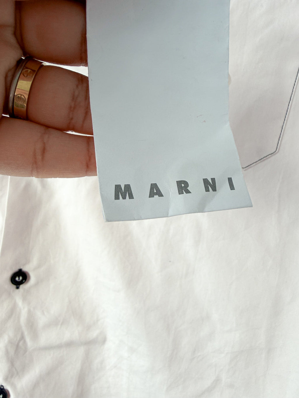 Marni Mens Pink Cotton Poplin Button-Up Short Sleeve Collared Shirt