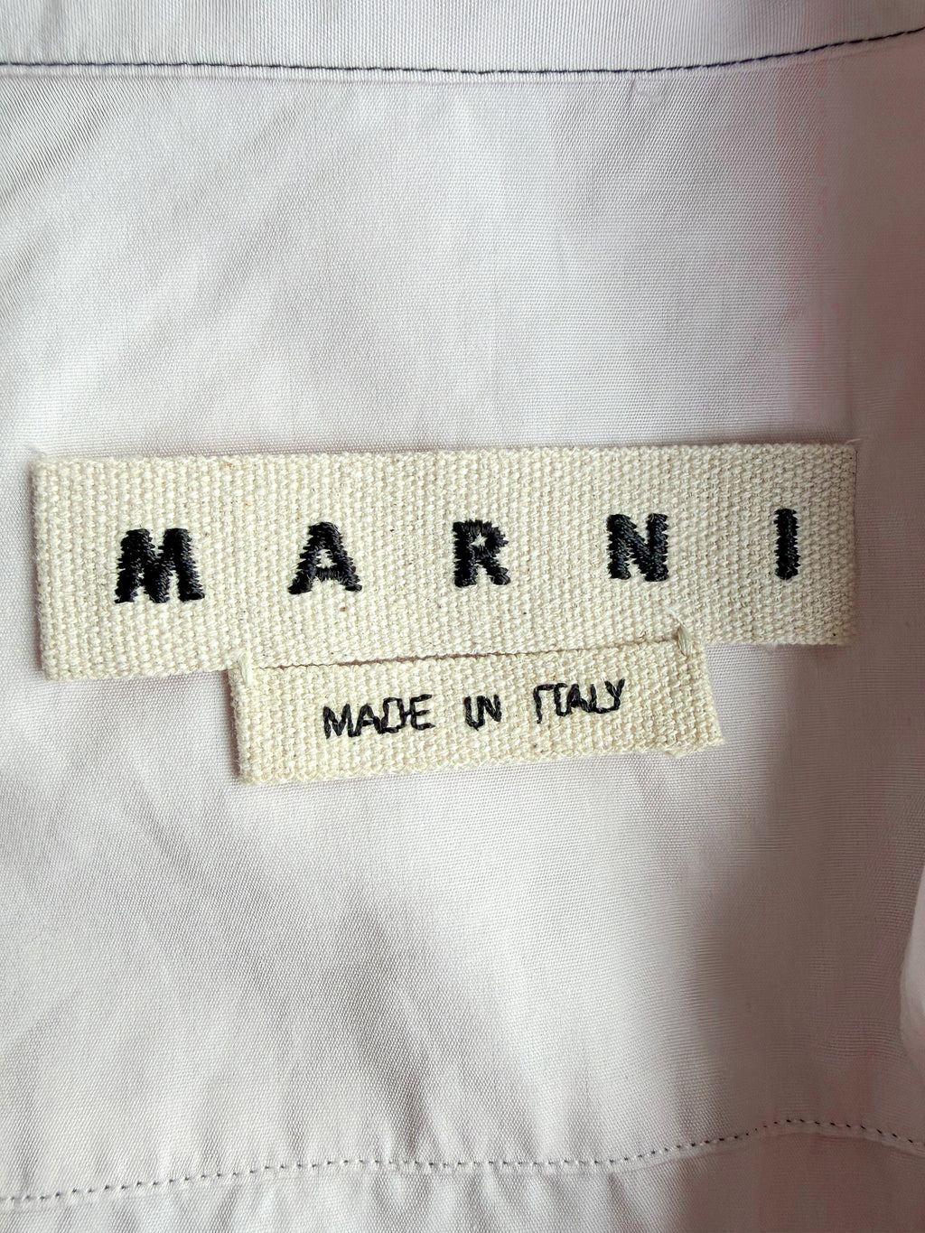 Marni Mens Pink Cotton Poplin Button-Up Short Sleeve Collared Shirt