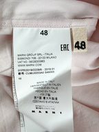 Marni Mens Pink Cotton Poplin Button-Up Short Sleeve Collared Shirt