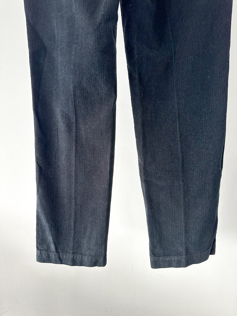 Drake's Games Black Corduroy Trousers - House Of Huntington