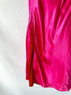 Acne Studios Dasa Pink Red Satin Slip Dress