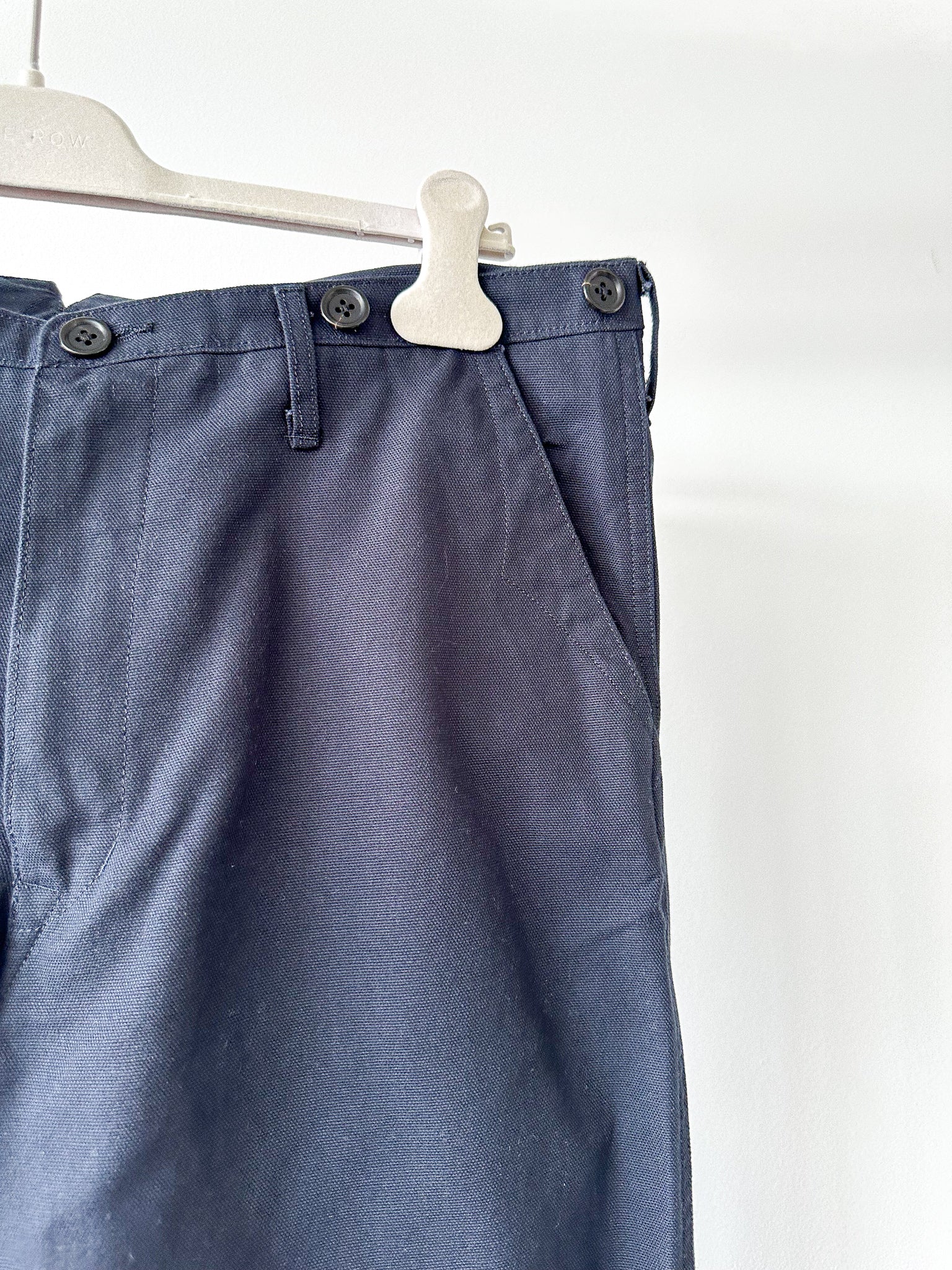 Adjustable Costume Japan Cotton Canvas Navy Trousers - House Of Huntington