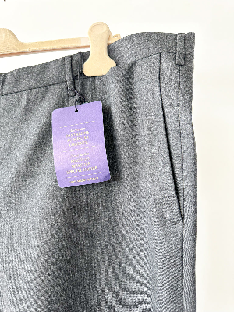 Drake's Grey Made To Order Trousers - House Of Huntington