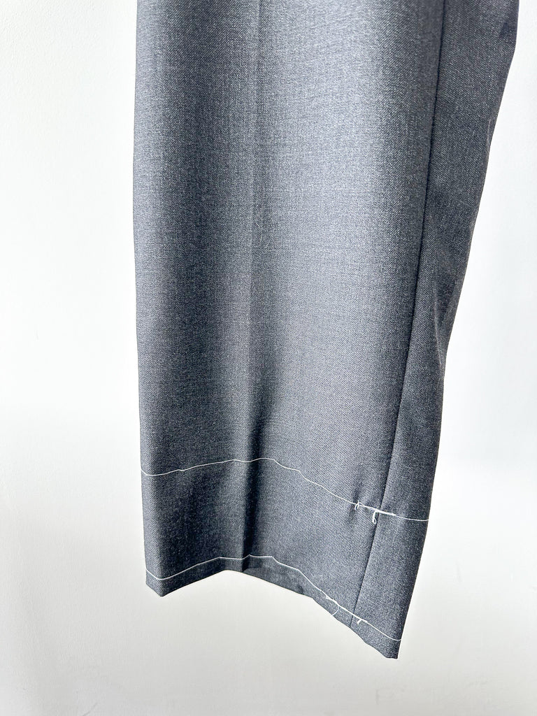 Drake's Grey Made To Order Trousers - House Of Huntington