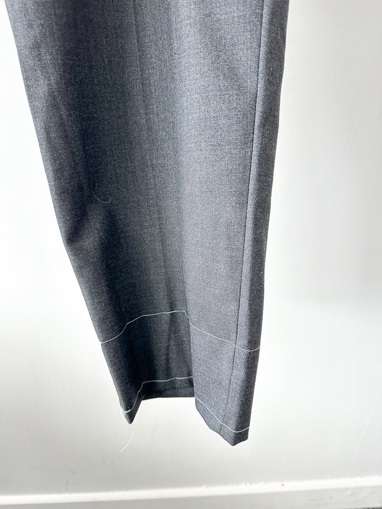 Drake's Grey Made To Order Trousers - House Of Huntington