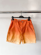 Isabel Marant Etoile Kaynetd Tie Dye Orange Linen Blend Shorts