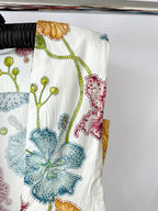 Hayley Menzies Floral Print Cotton Backless Carmen Mini Shift Dress