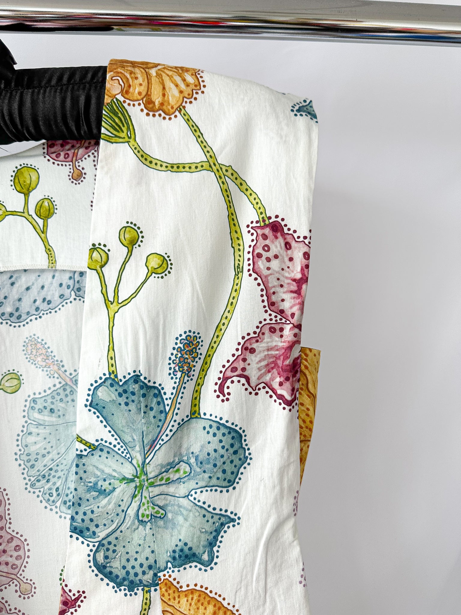 Hayley Menzies Floral Print Cotton Backless Carmen Mini Shift Dress