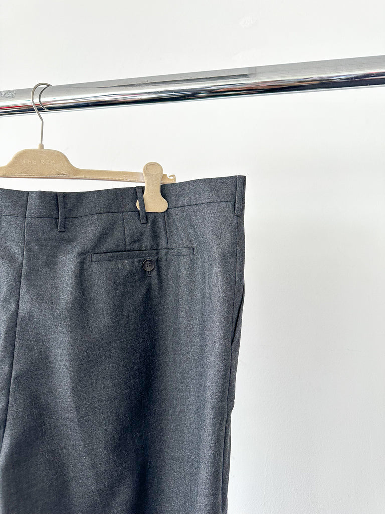 Drake's Grey Made To Order Trousers - House Of Huntington