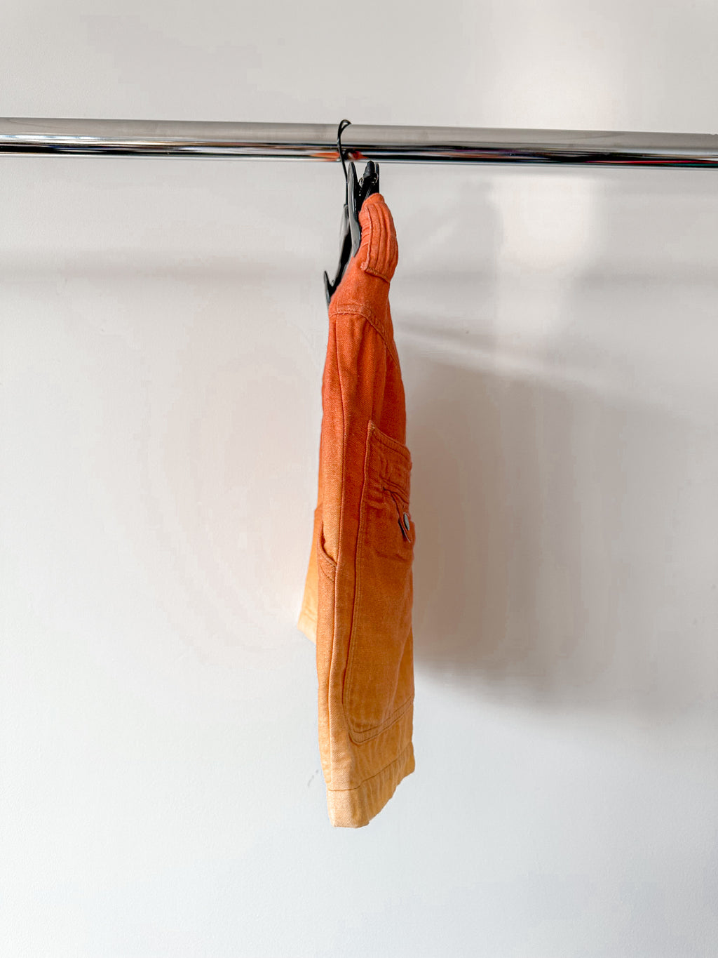 Isabel Marant Etoile Kaynetd Tie Dye Orange Linen Blend Shorts