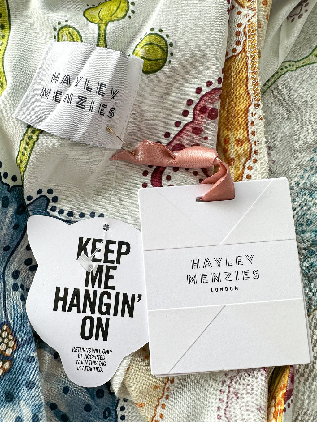 Hayley Menzies Floral Print Cotton Backless Carmen Mini Shift Dress