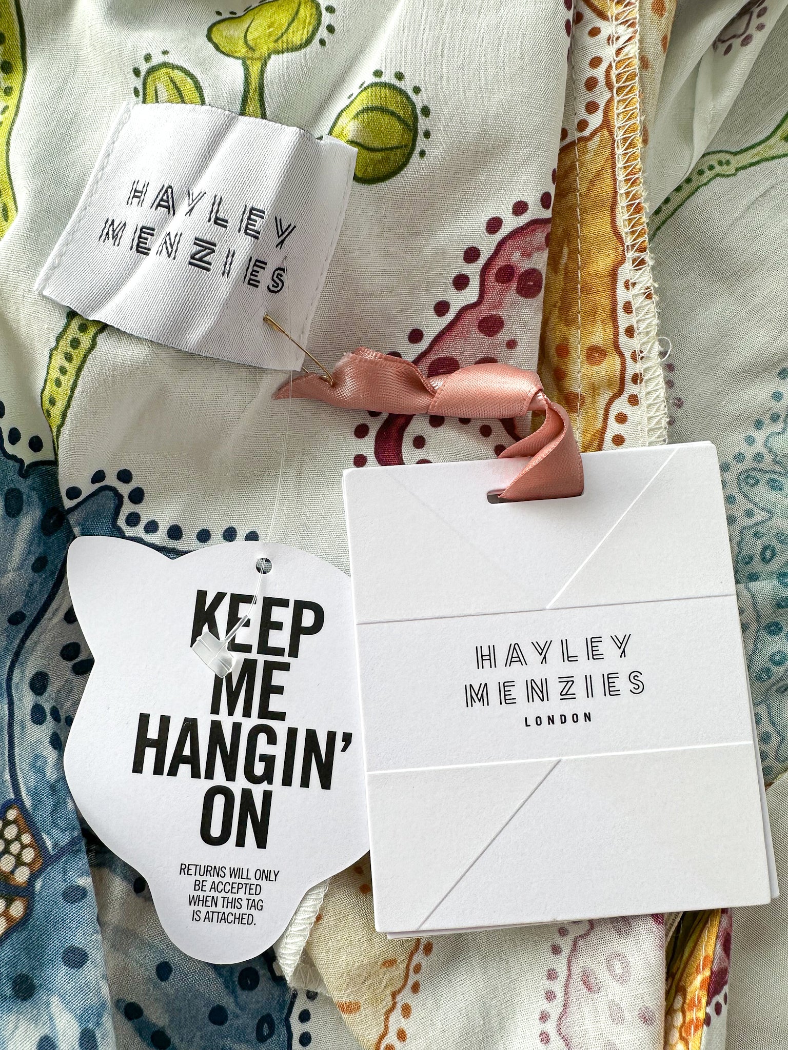 Hayley Menzies Floral Print Cotton Backless Carmen Mini Shift Dress