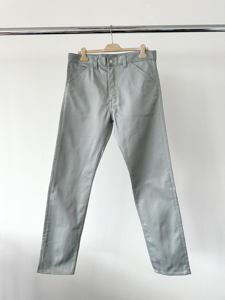 Drake's Bedford Cord 5 Pocket Trousers In Stone Blue - House Of Huntington