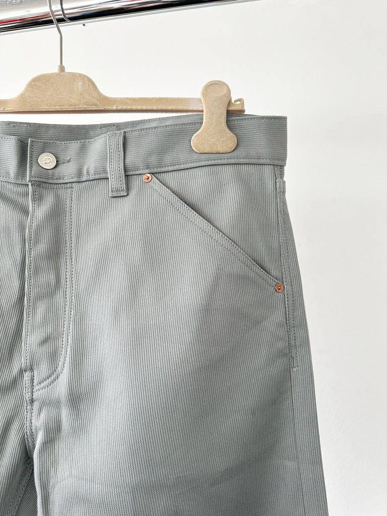 Drake's Bedford Cord 5 Pocket Trousers In Stone Blue - House Of Huntington