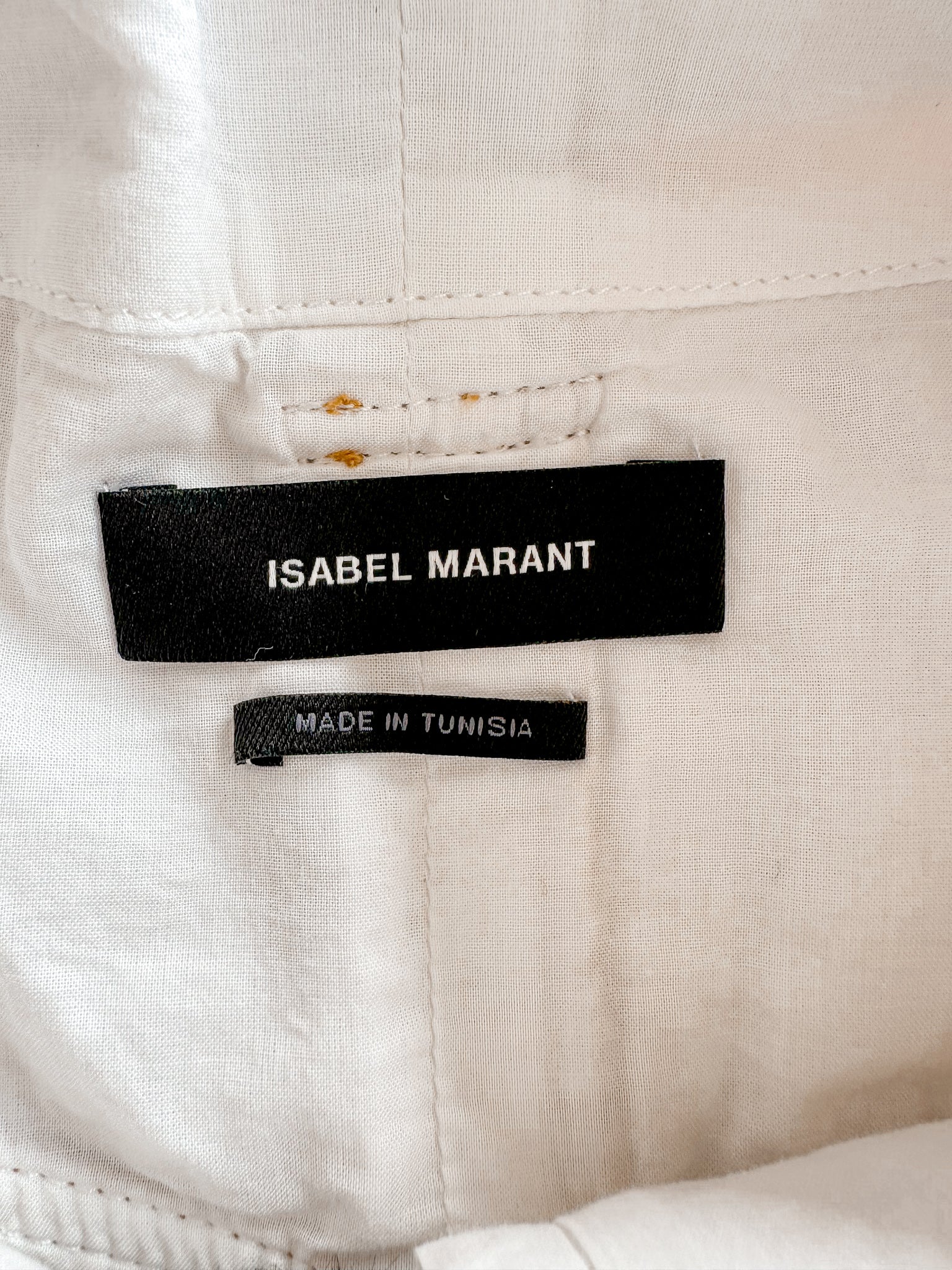 Isabel Marant Etoile Kaynetd Tie Dye Orange Linen Blend Shorts