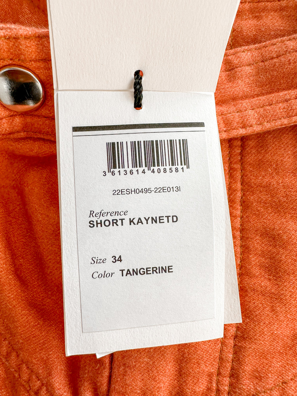 Isabel Marant Etoile Kaynetd Tie Dye Orange Linen Blend Shorts